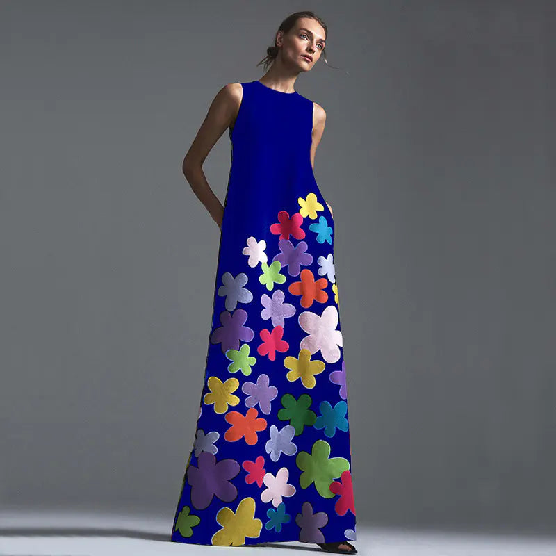 Sleeveless Printed Dresses for Women