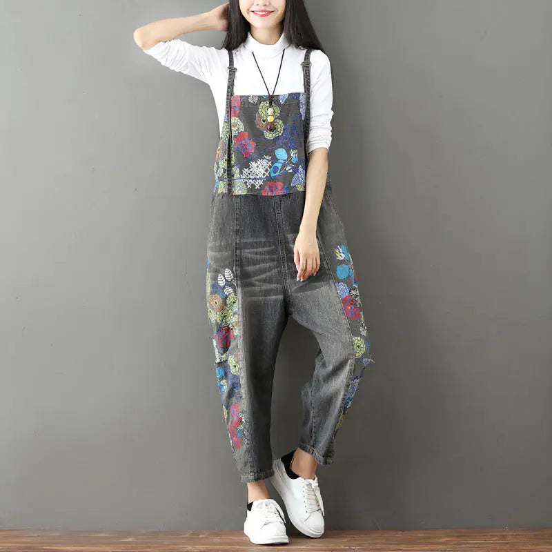 Vintage Patchwork Jeans for Women