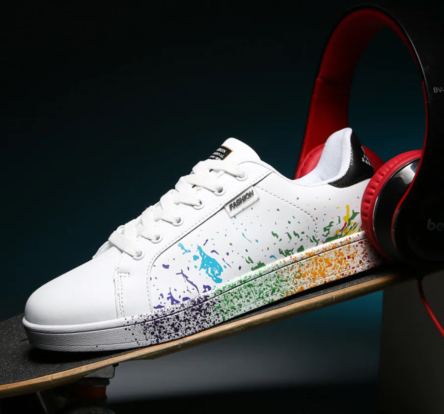 White Sneakers, Slip-Resistant Casual Shoes
