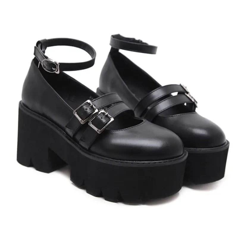 Fashionable Chunky Heel Platform Shoes for Women