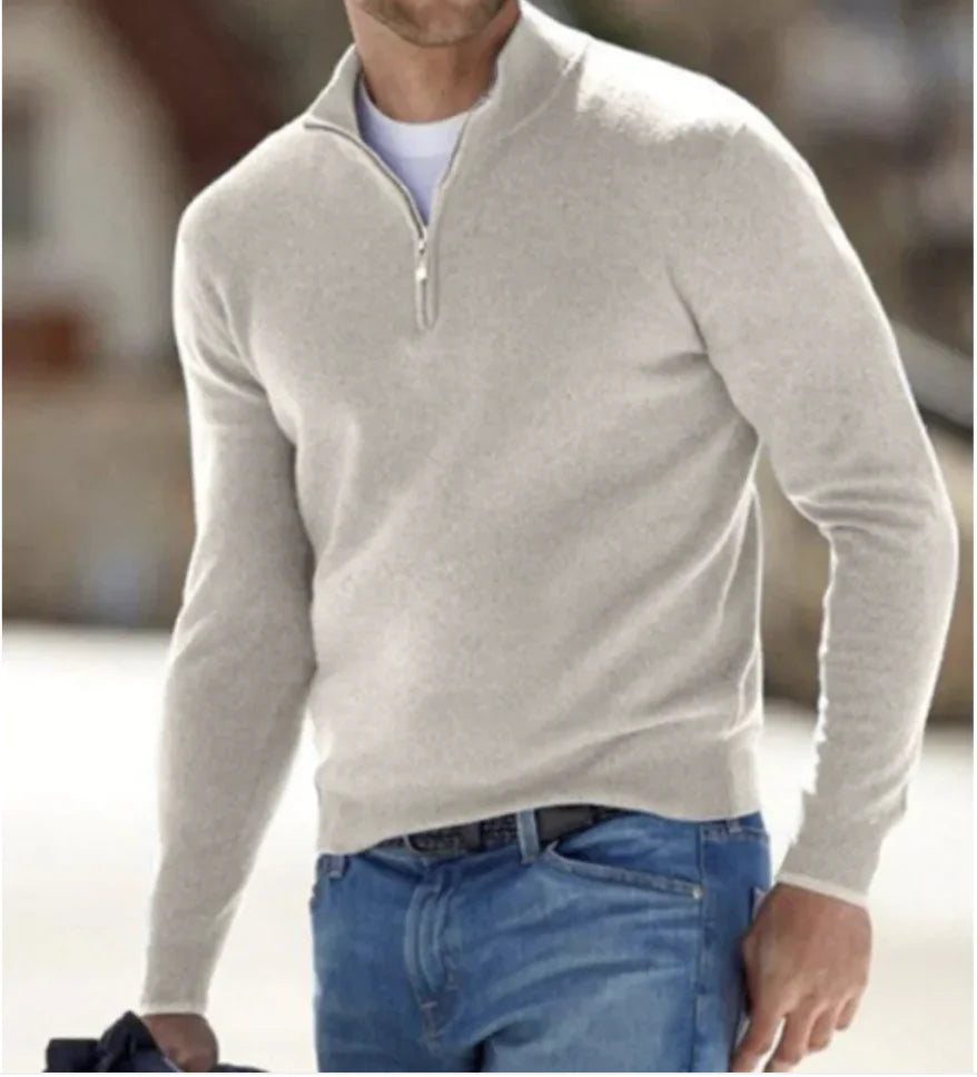 Men's Long-Sleeve Cashmere Undershirt