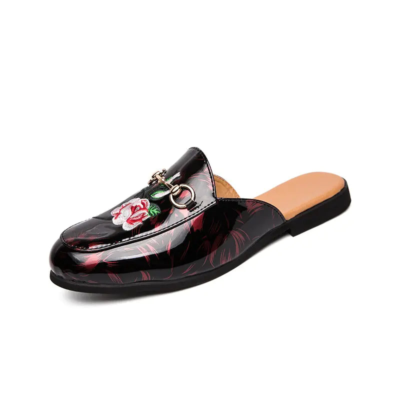 Embroidered Mule Shoes for Stylish Comfort