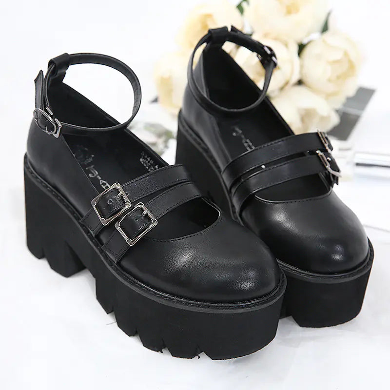 Fashionable Chunky Heel Platform Shoes for Women
