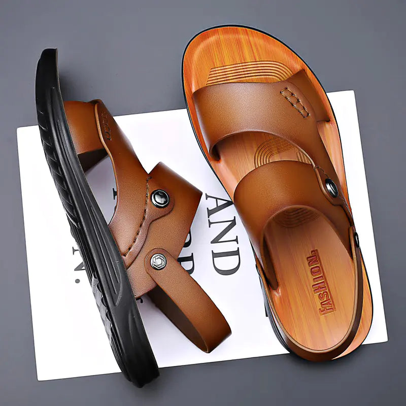 Men's Summer 2024 Casual Genuine Leather Sandals