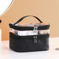 Multifunctional Double Transparent Cosmetic Bag for Travel